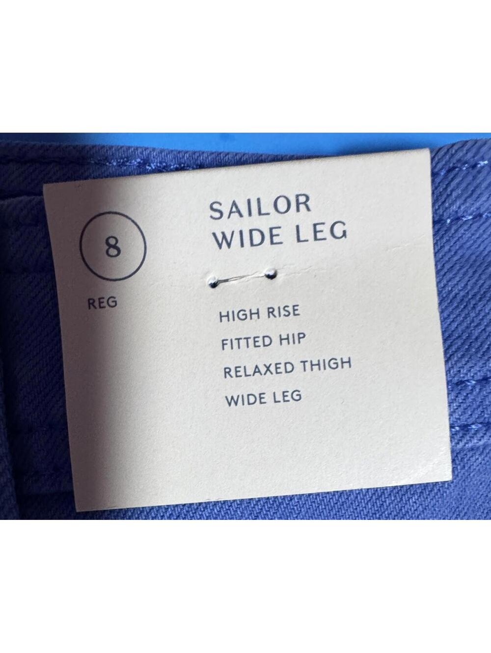 Universal Thread Blue Sailor Wide Leg Pant Womens Size 8 NEW!! NWT!! - Picture 3 of 9
